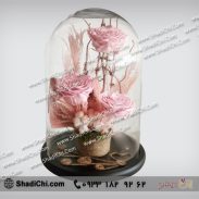 باکس شیشه ای با گل رز