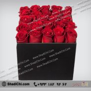 باکس گل رز قرمز سالگرد ازدواج