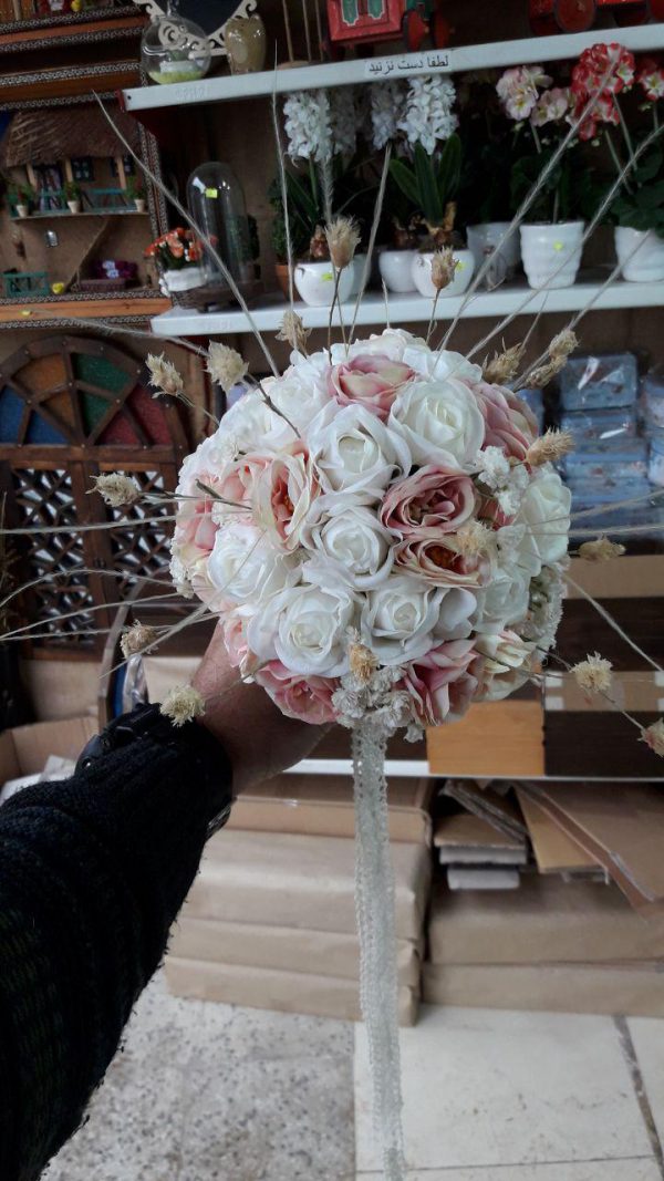 خرید آنلاین و اینترنتی دسته گل سفید ژورنال عروس برای هدیه جشن عروسی و خواستگاری در تهران از گلفروشی و فروشگاه انلاین شادیچی