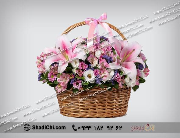 سبد گل حصیری هدیه